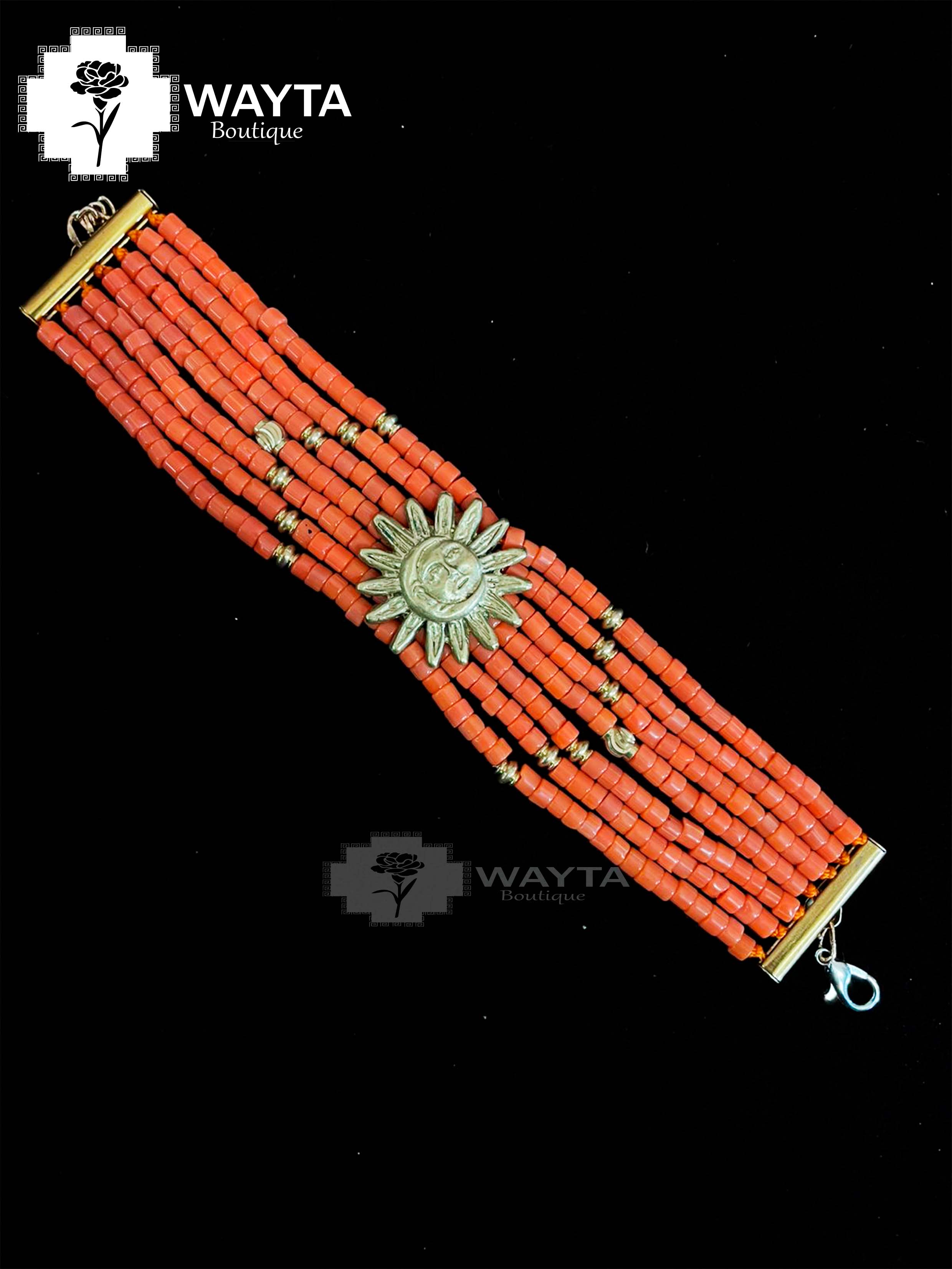 MANILLA SOL CON CUENTAS DE BRONCE